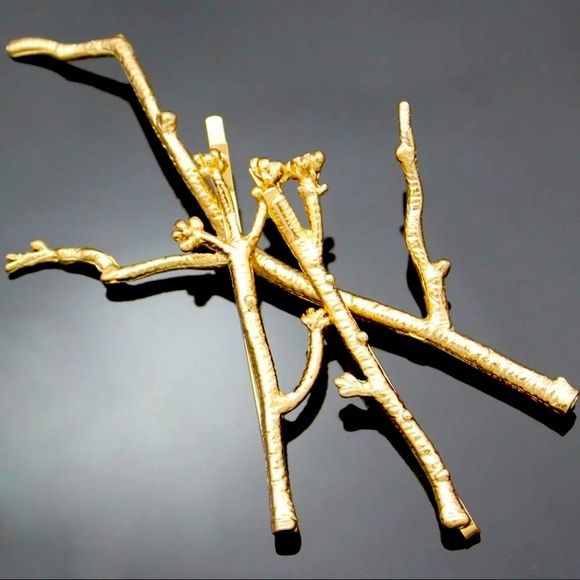 🍋2/$30 New Anthro Lil’ Twig Barrettes (Set of 3) - Picture 2 of 5